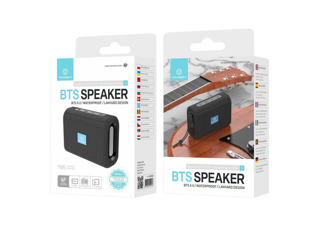 Altavoz Bluetooth Inalámbrico Techancy TH2630 – Sonido Potente, Batería Integrada y Conexión TWS